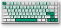 MCHOSE G75 PRO 75% Wireless Mechanical Keyboard, TKL Keyboards Tri-Mode BT5.0/2.4GHz/USB-C, Hot Swap Custom Creamy Keyboards Linear Switch, Double Shot PBT Keycaps RGB LED Backlit, White&Green by MCHOSE