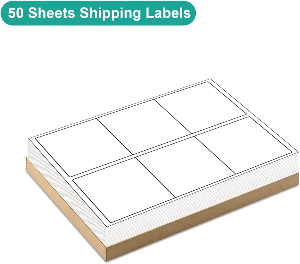 MFLABEL Shipping Labels for Laser & Inkjet Printer 3-1/3" x 4" (6-up) 5000 Sheets - Image 3