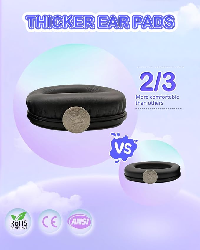 ZOHAN Kids Ear Protection 2 Pack, Hearing Protection Safety Ear Muffs for Children Have Sensory Issues, Adjustable Noise Reduction Earmuffs for Concerts, Fireworks(Nebula&Rap) - Image 7