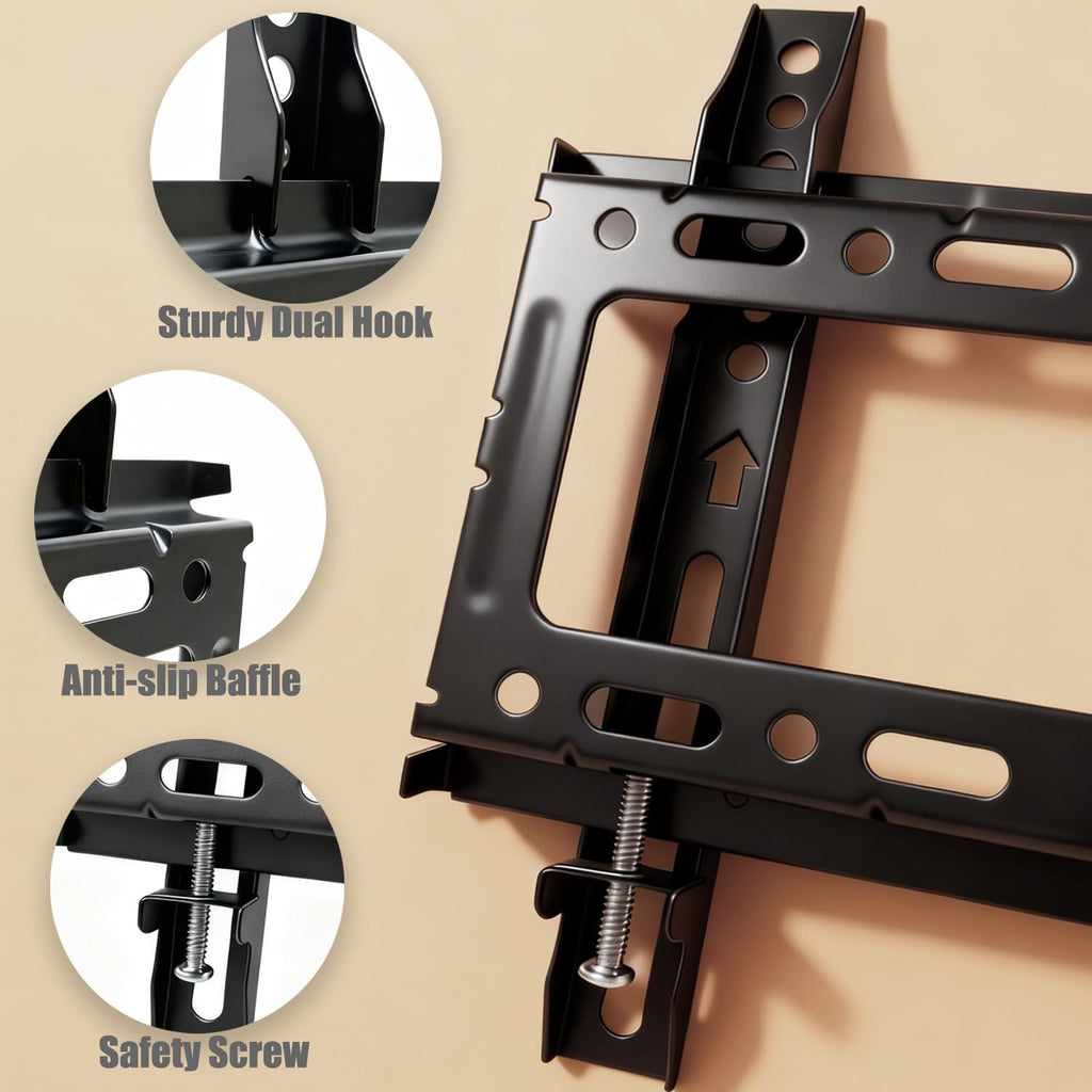 Fixed TV Wall Mount for 14-43” LED LCD OLED Flat Screen Plasma TVs - Image 2