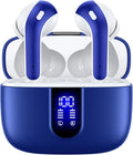 TAGRY Bluetooth Headphones True Wireless Earbuds 60H Playback LED Power Display Earphones with Wireless Charging Case IPX5 Waterproof in-Ear Ear buds with Mic for TV Smart Phone Laptop Computer Sports by TAGRY