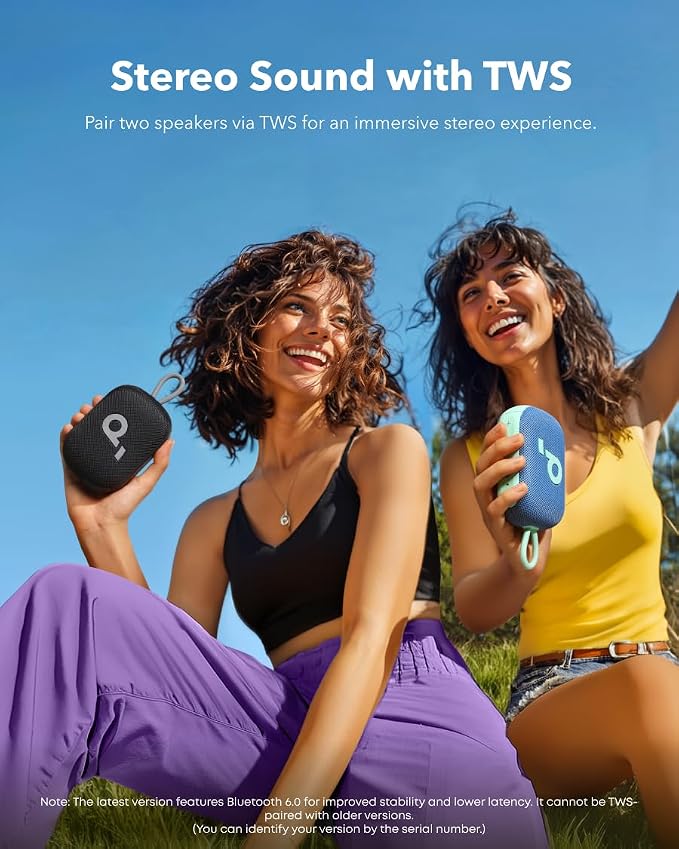 Soundcore Select 4 Go Bluetooth Shower Speaker by Anker, IP67 | 20H Playtime, Floatable, Dustproof, Ultra-Portable Bluetooth Speaker, Powerful Sound, Electronics for Outdoors/Home/Travel - Image 5