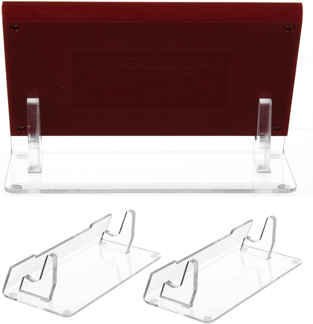 PANGBOER 2 Pcs Clear Game Console Holder and Accessories Storage Organizers High Clear Acrylic Stand - Image 6