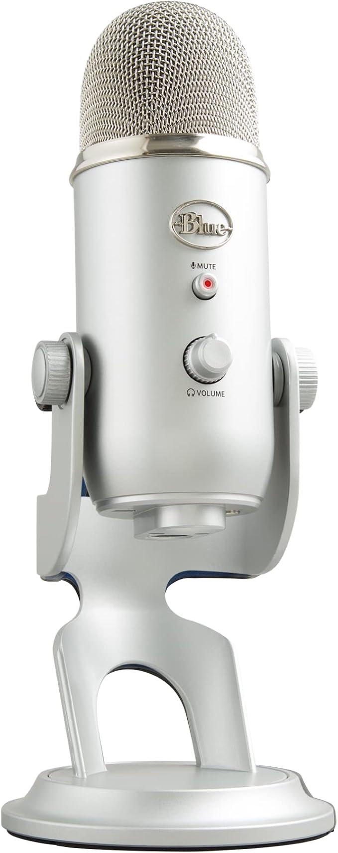Logitech Creators Blue Yeti USB Microphone for PC, Mac, Gaming, Recording, Streaming, Podcasting, Studio and Computer Condenser Mic with Blue VO!CE Effects, 4 Pickup Patterns, Plug and Play - Silver | Mac, Gaming, Recording, Streaming, Podcasting, Stud... - Image 2