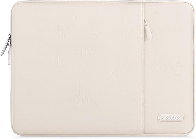 MOSISO Laptop Case 14 inch, Laptop Sleeve Bag with Pocket | Compatible with HP Lenovo Dell ASUS Acer, HP Stream, Dell Latitude, Polyester Vertical Computer Bag, Sand by MOSISO