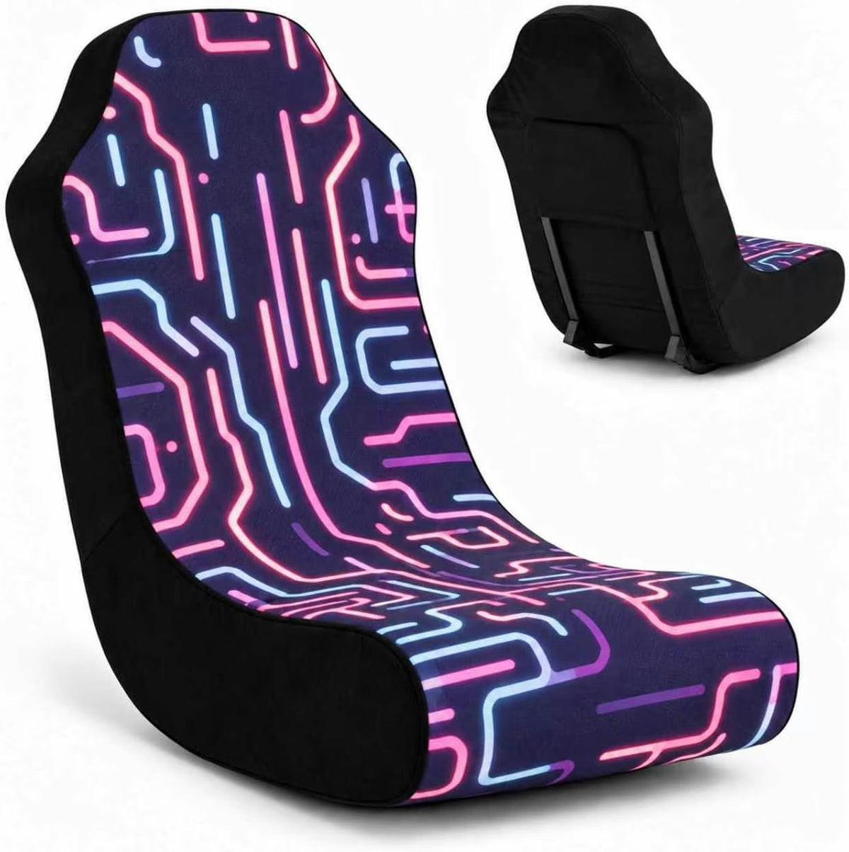Foldable Floor Gaming Chair without RGB Led Lights for Teens Adults by Anwick