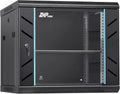 9U Wall Mount Server Cabinet with Lockable Door Heavy Duty IT Network Rack Enclosure for Data Centers & Network Equipment by ZHPHMBM