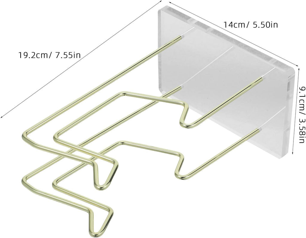 HOMSFOU Gaming Controller Stand with Acrylic Holder and Iron Base Organizer - Image 2