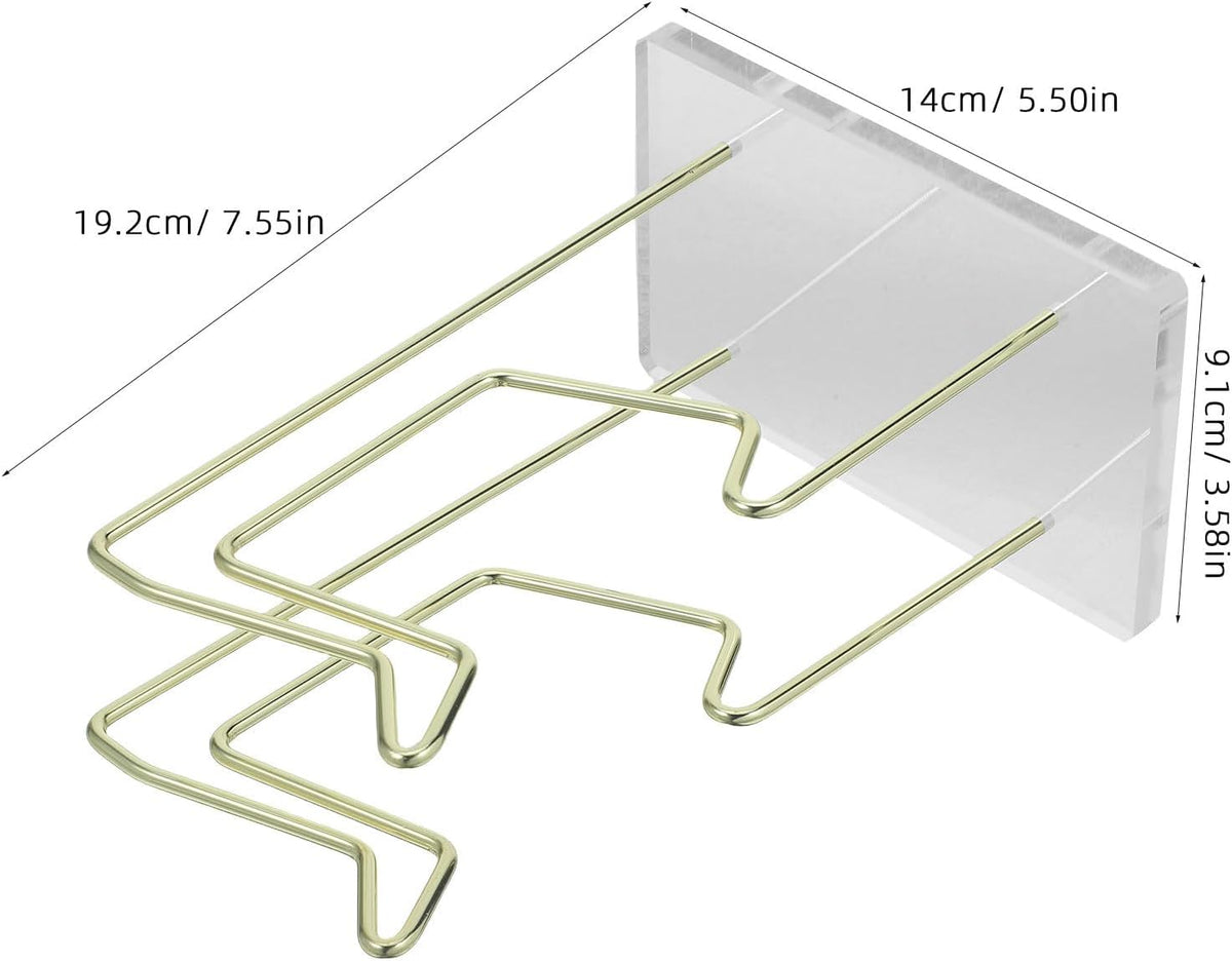 HOMSFOU Gaming Controller Stand with Acrylic Holder and Iron Base Organizer - Image 2