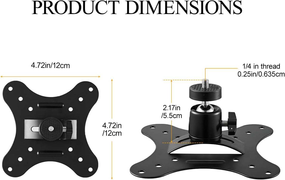 2-Pack Projector Ceiling Mount Iron Wall Mount Bracket - Image 2