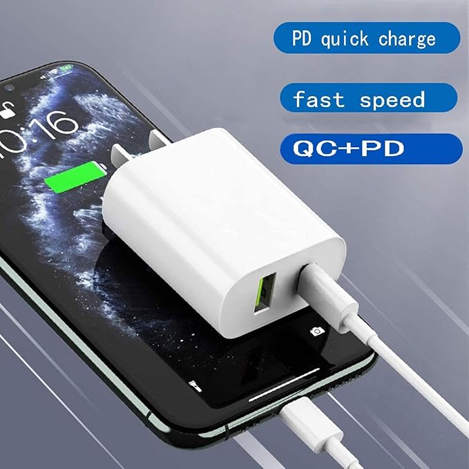 4 Pack USB C Charger Block, Dual Port Type C Wall Charger Fast Charging | 20W Power Adapter Cube for iPhone 14/14 Pro/14 Pro Max/14 Plus/13/12/11, XS/XR/X, iPad, Samsung, More - Image 3