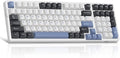 MageGee LIGHT100 Wireless Creamy Keyboard, Gasket Structure Hot Swappable, Tri-Mode 2.4G/USB-C/BT5.0 RGB Backlit Mechanical Gaming Keyboard for Win/Mac/PC, PBT Keycap, 4000mAh Battery, Blue by MageGee