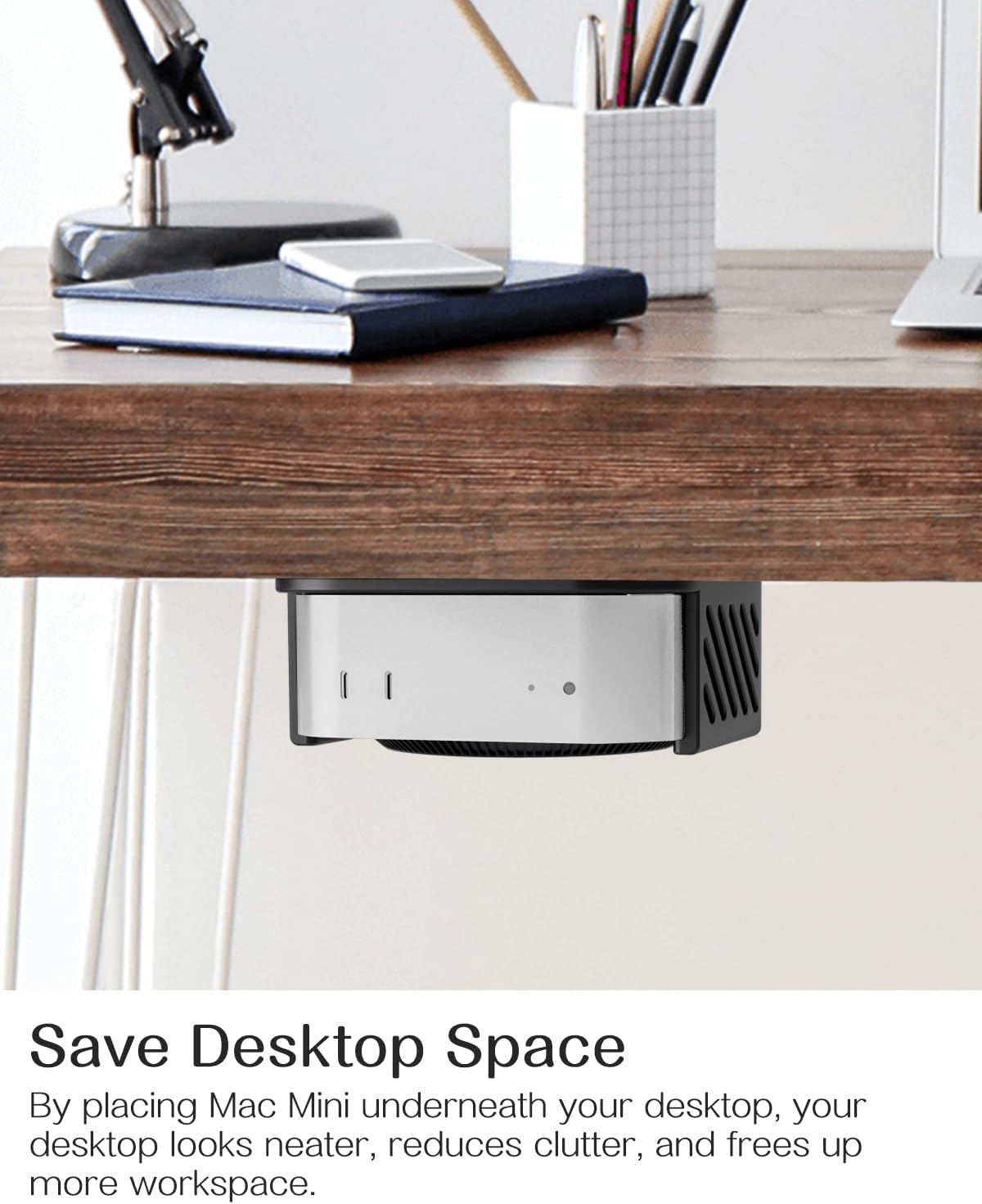2024 Mac Mini M4 Mount - Under Desk & Wall, 3D Printed Monitor Stand - Image 3