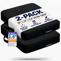Extra Thick Stadium Seat Cushion - Bleacher Seat Cushion, Stadium Cushion | Waterproof, 2.8" Bleacher Cushions for Adults, Lightweight Stadium Seat Pad, 2-Pack Black Portable Seat Cushion with Handle by Unknown