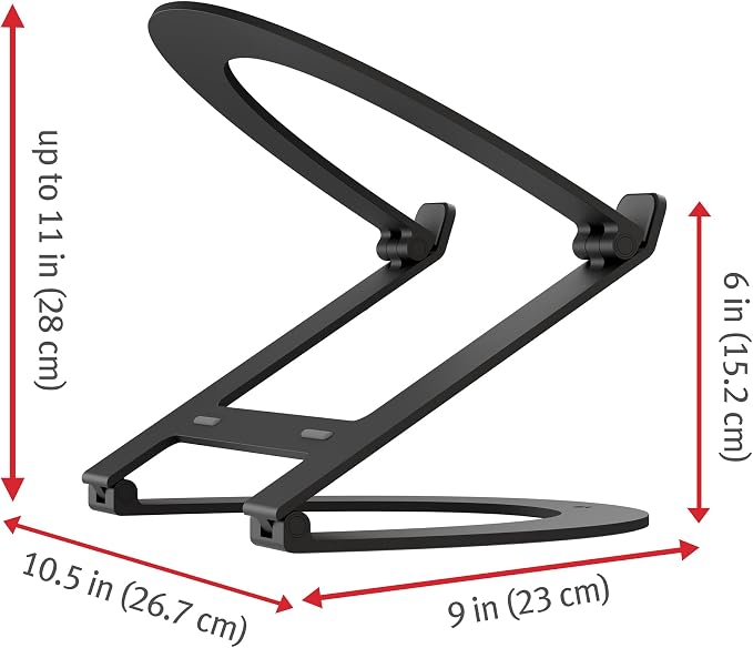 Twelve South Curve Flex | Ergonomic Height & Angle Adjustable Aluminum Laptop/MacBook Stand/Riser, fits 10"-17" - Image 3