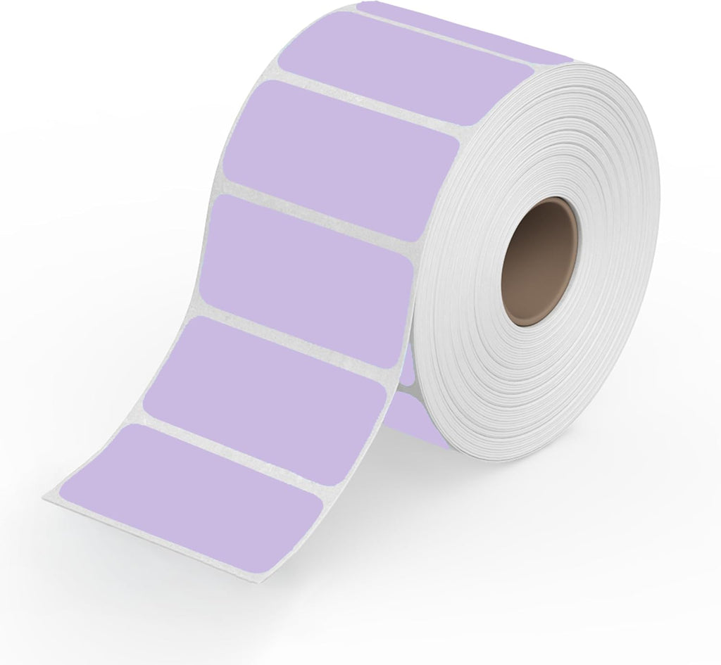 Rollo Direct Thermal 2x1 Sticker Labels - Roll of 1,000 Labels (Purple) by Rollo