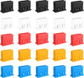 25PCS 5 Colors USB Type-A Port Dust Plug,USB Non-Removable Security Cover Caps,Cannot Be Removed After Installation,forCompatible with USB Type-A Port, Laptop, Desktop, Camera, Enterprise, Office by PoParttg