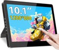 10.1” Touch Screen Monitor, IPS 1280x800 Small USB-C Secondary Display, 10-Point Touch, HDMI, VESA, Dual Speakers, Mini Monitor for Laptop PC Rasp Pi by Magedok