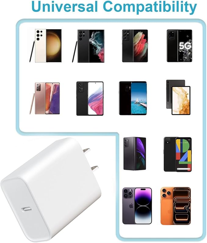 USB C Charger Block Fast Charging,4 Pack Type C Wall Charger for iPhone 17/16/15 - Image 7