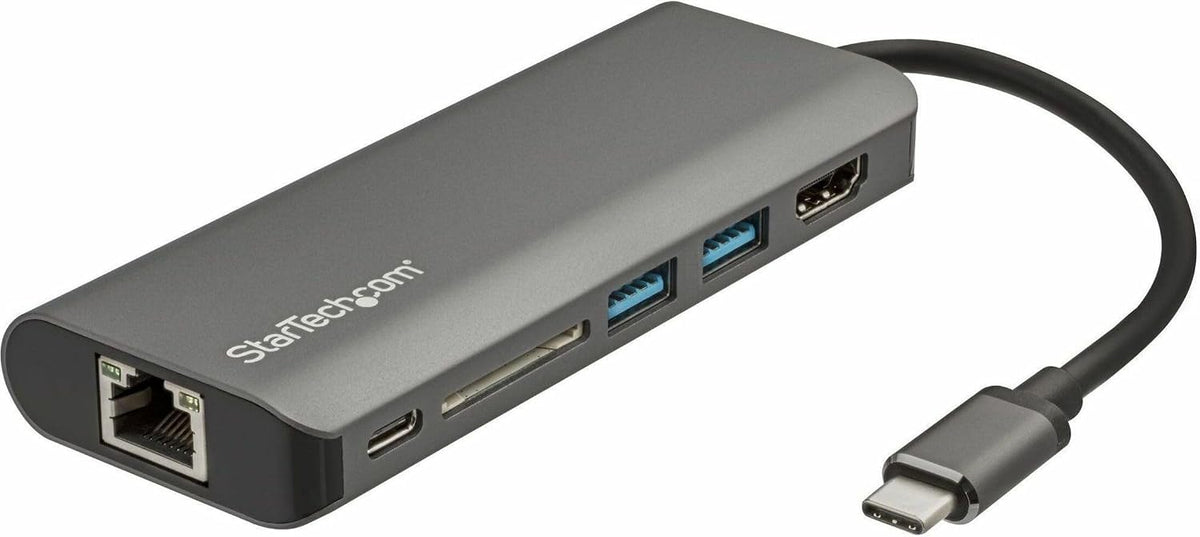 StarTech 6-in-1 USB-C Travel Dock, 4K HDMI, 100W PD, 3x USB Hub, SD, GbE by StarTech.com