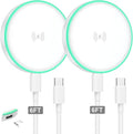 MagSafe Charger 2Pack 15W Magnetic Wireless Charger Fast Charging Pad with 6FT USB C to USB C Cable Compatible with iPhone 17/16/15/14/13/12 Series & AirPods 4/3/2/Pro | Strong Magnet Technology by TNDAJI