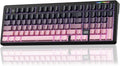 LINGBAO K98 Wireless Mechanical Gaming Keyboard, Tri-Mode Gasket Hot Swap | Linear Switches Creamy Keyboard with Number Pad,96% Layout RGB Backlit Mechanical Keyboard for PC Laptop, Custom Software by CORBOBO