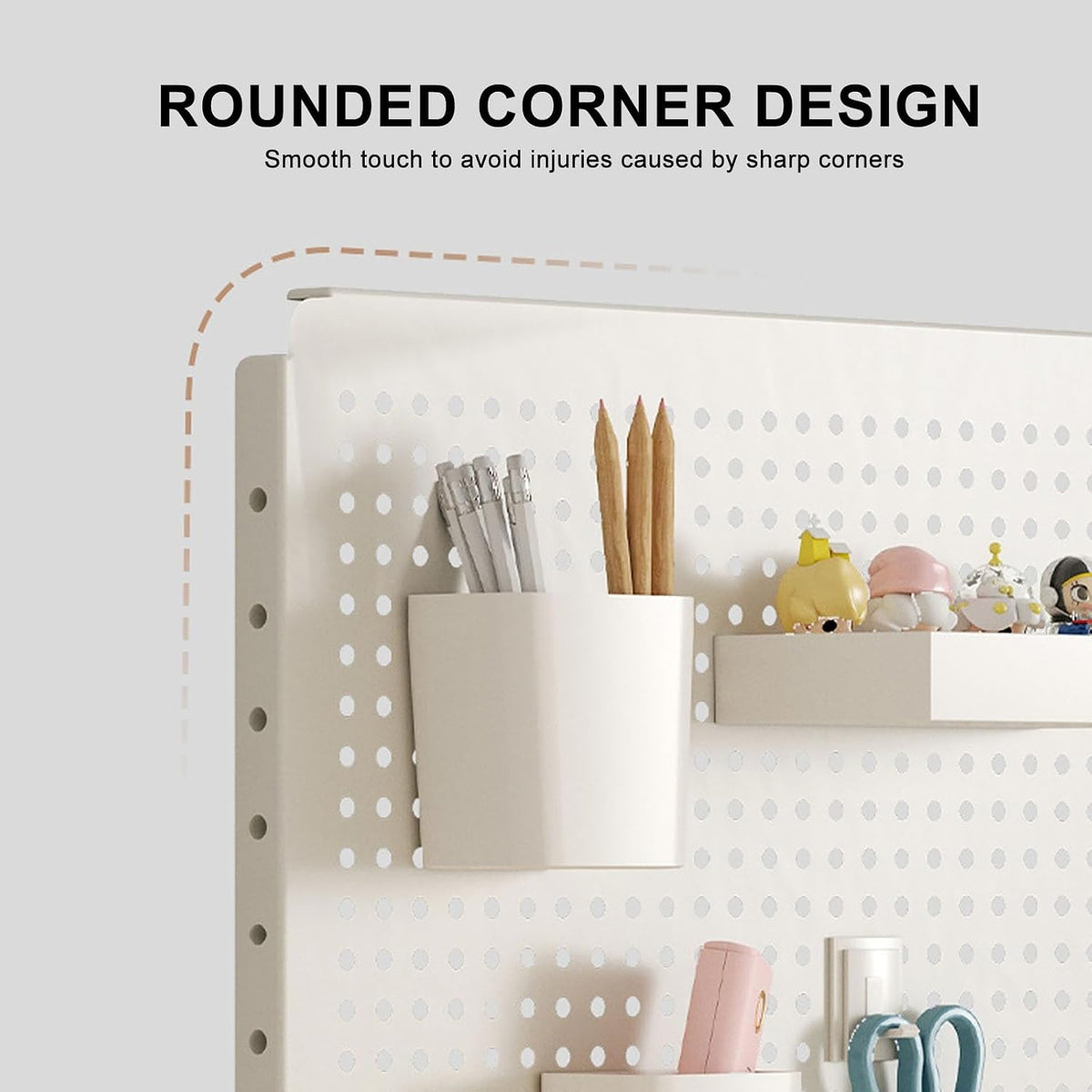 Clamp-on Desk Extender with Magnetic Pegboard Organizer and Panel - Image 6