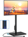 Rfiver Swivel Floor TV Stand with Power Outlet for 32-65 in TVs by Rfiver