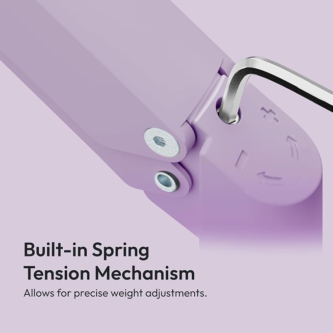 Pixio PS1D Wave Purple Dual Monitor Arm Stand Desk Mount - Fits up to 32 inches Monitors and up to 19.8lbs. VESA Compatibility and Integrated Cable Management - Image 3