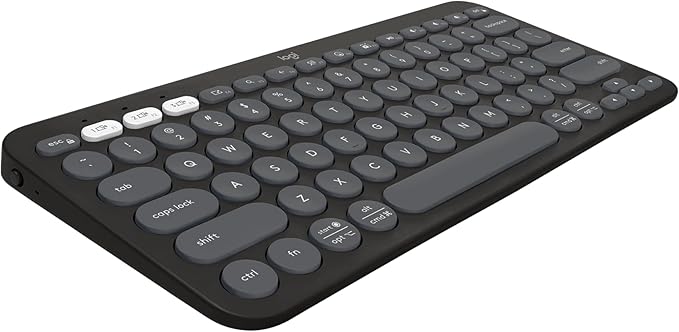 Logitech Pebble Keys 2 K380s Keyboard, Bluetooth, Wireless - Graphite by Unknown