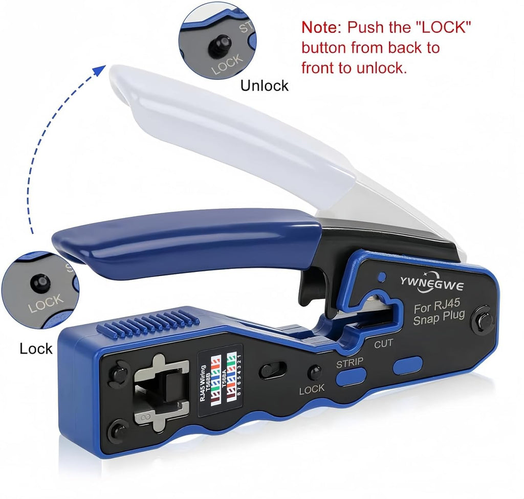 RJ45 Crimp Tool Kit Pass Through Ethernet Crimping Tool Kit(K09) - Image 5