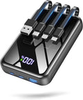 Portable Charger Power Bank 50000mAh,50% Smaller Built-in 4 Cables | 22.5W Fast-Charge,Charges 5 Devices,9.1x for iPhone 17,for Hiking, Camping, for iPhone 17-12, for Samsung/Android/iPad by Unknown