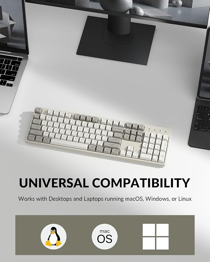 Keychron C2 Pro Wired Mechanical Keyboard with 8K Hz Polling Rate, Full Size Custom RGB Backlit Hot-Swappable, Non-Shine Through PBT Keycaps Compatible with Mac Windows Linux - Image 5