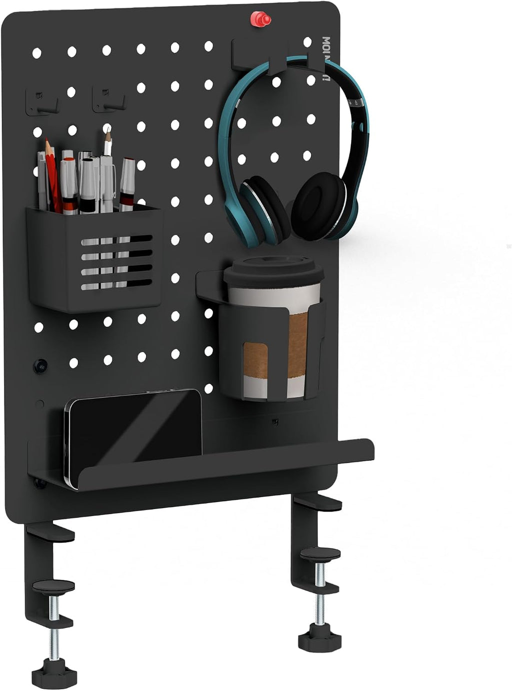 Mount-It! Clamp-On Magnetic Pegboard Organizer, 16.5x15.9 by Mount-It!