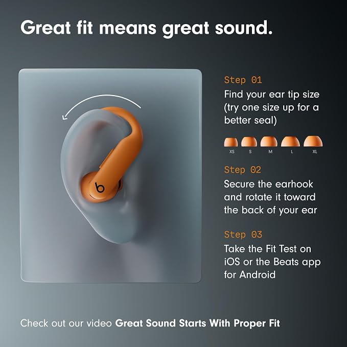 Beats Powerbeats Pro 2 - Wireless Noise Cancelling Workout Earbuds with Secure- Fit Earhooks, Up to 45-Hour Battery with Charging Case, Sweat & Water Resistant, Heart Rate Monitoring - Electric Orange - Image 3