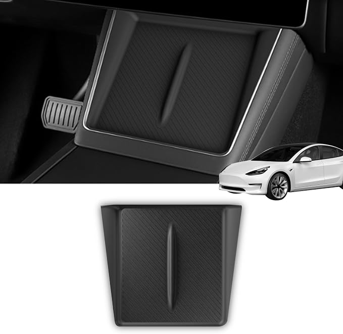 Wireless Charging Pad for 2025-2026 Tesla Model Y Juniper, Ultra-Thin Model Y Juniper Protective Silicone Mat Cover Accessories (Black) - Image 8