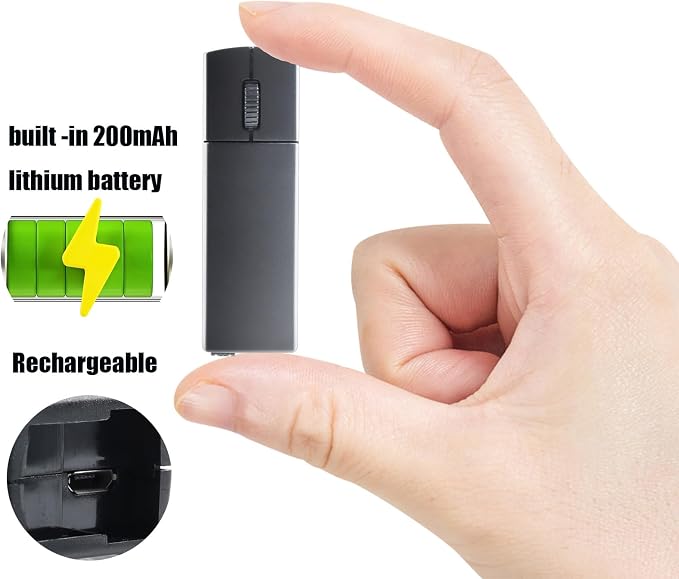 elec Space Wireless Mini Finger Mouse - Silent Dual-Mode Bluetooth & 2.4GHz, Ergonomic Portable PC Mice with Case, Compatible with MacBook and Chromebook - Image 4
