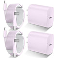 Phone 17 16 15 Charger Fast Charging Type C Chargers USB C Fast Charger Block & Phones 17 Charger Cord 10FT Long USB C Charging Cable for i.Phone 17/17 Pro/17 Pro Max/Air/Phone 16 15 Pro Max,Purple by DiHines