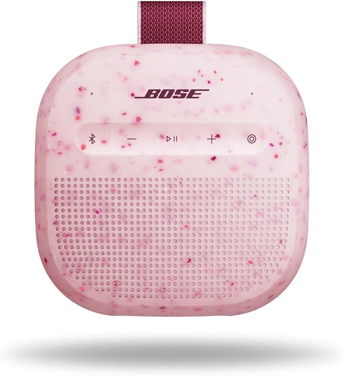 Bose SoundLink Micro Portable Bluetooth Speaker (2nd Gen), Wireless Outdoor Speaker, Up to 12 Hours Battery Life, Waterproof and Dustproof, Petal Pink - Limited Edition Color | Bluetooth 5.4 with 12-hour battery and IP67 rating for travel, hiking and o... by Unknown
