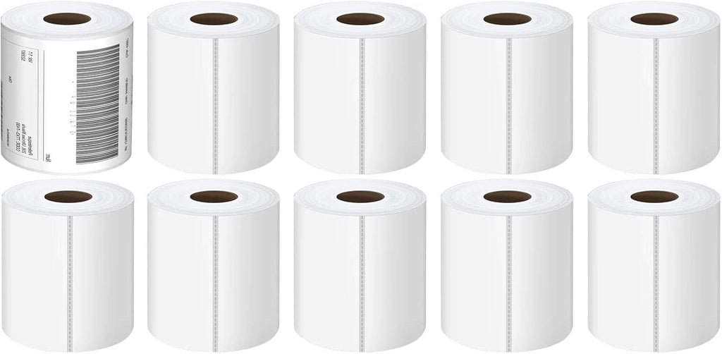 4x6 Thermal Labels - 2500 Labels, Industrial, Direct Thermal, Perforated, Postage, Shipping, Compatible with Zebra, MUNBYN, Polono, USPS, UPS, FedEx, DHL, Amazon, eBay & PAYPAL by Muotich