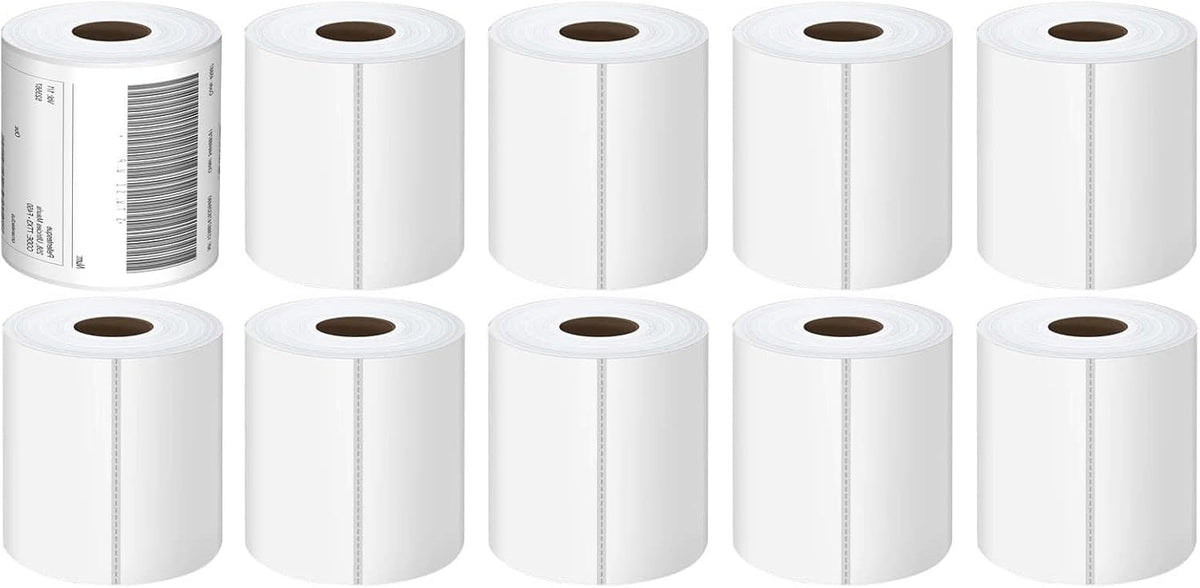 4x6 Thermal Labels - 2500 Labels, Industrial, Direct Thermal, Perforated, Postage, Shipping, Compatible with Zebra, MUNBYN, Polono, USPS, UPS, FedEx, DHL, Amazon, eBay & PAYPAL by Muotich