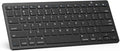 OMOTON Ultra-Slim Bluetooth Keyboard for iPad,iPad Pro/Air/Mini,iPhone | Stable Wireless iOS Keyboard with 12 Multimedia Keys, Portable Size for Office, Business, Travel, School, Black by OMOTON