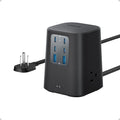 Anker Desktop Charger, 9-in-1 Power Strip with 300J Surge Protector, 100W | USB C Charger with 3 AC, 4 USB C, 2 USB A, 5ft Flat Plug Extension Cord with Multiple Devices, Home Office, Desk Accessories by Unknown