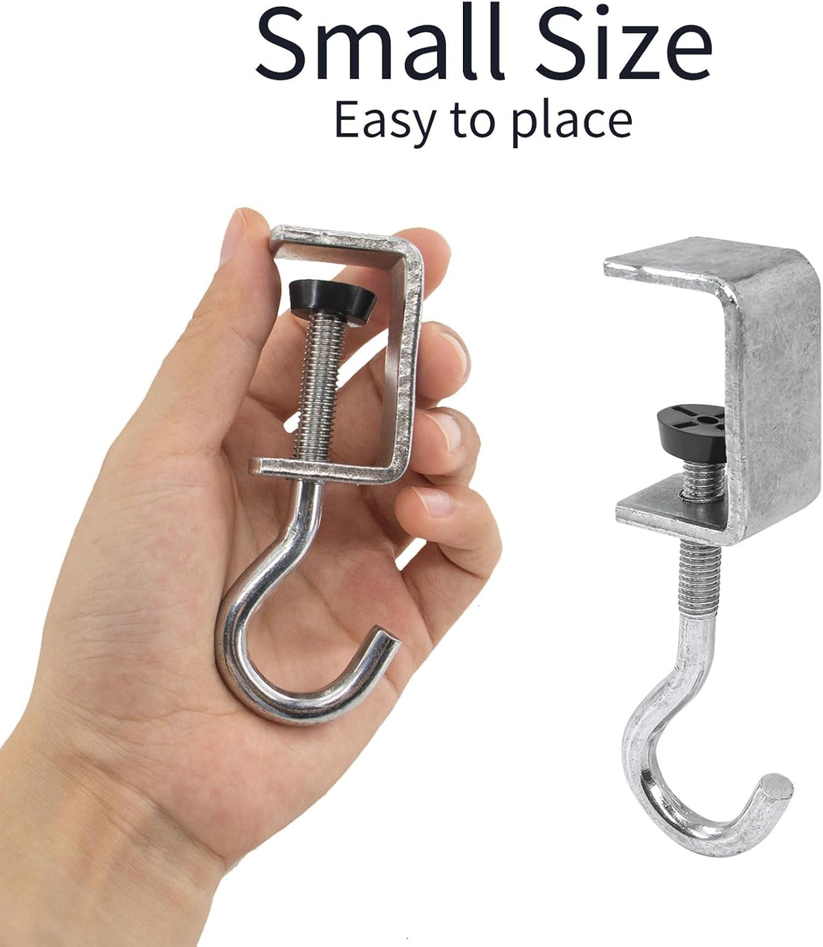 2 Pcs Desk Mount Bag Holder Hook Clamp-On Backpack Hanger Portable Desk Mount Headphones Holder Reduce Desk Clutter for Table Desk, Under Counter - Image 7