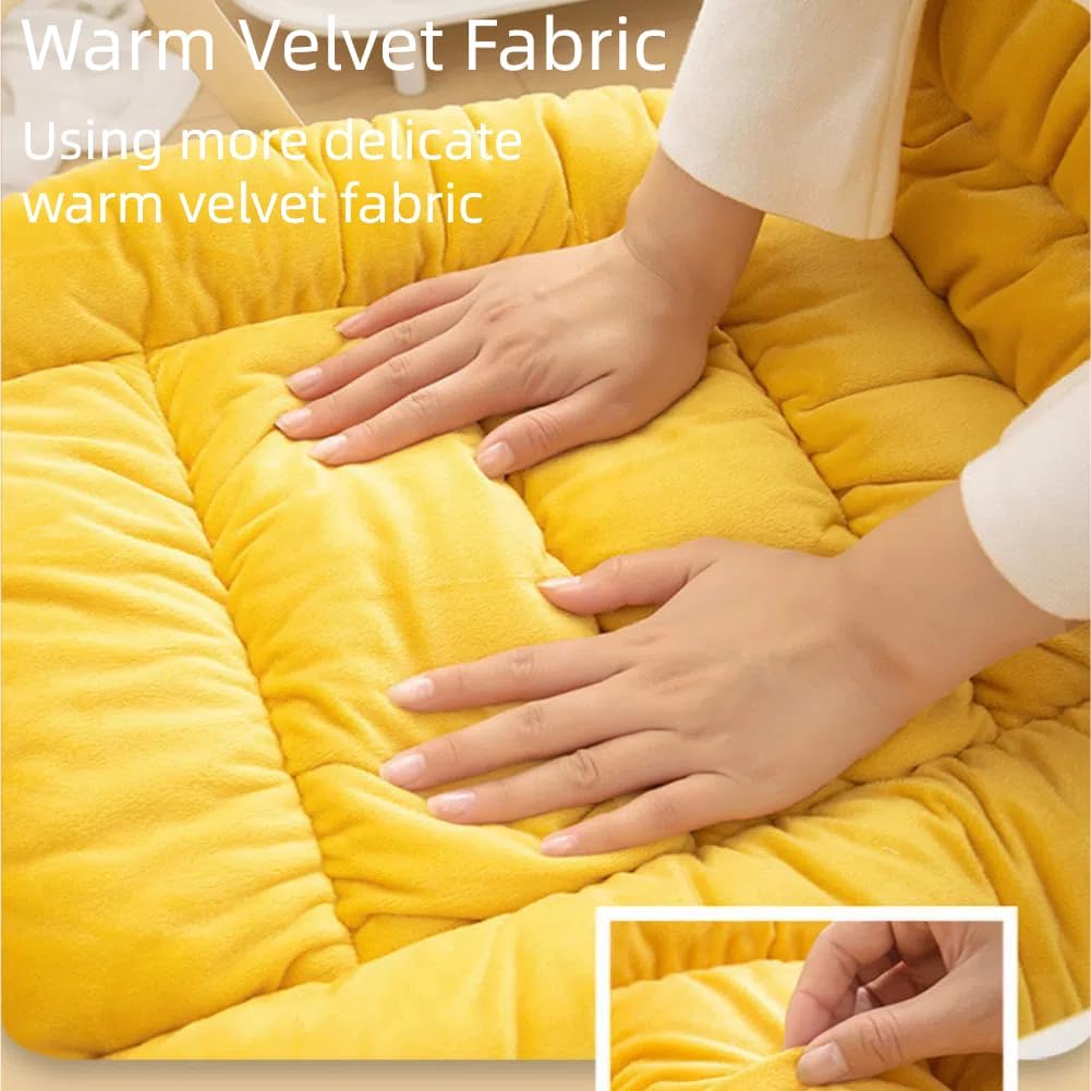 Desk Chair Cushion Office Chair Cushion Seat Cushion with Back Support Integrated Pad with Fixed Band for Sedentary Individuals - Image 4