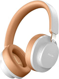 Over Ear Headphones Wireless Bluetooth, Noise Cancelling Headphones Bluetooth with Microphone, Cancelling Wireless Headphones Over Ear, 65h Playtime, Clear Calls, Comfort Fit For Travel (Grey Brown) by TSYUCXH