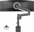 VIVO Premium Aluminum Tall Extended Monitor Arm for Ultrawide Monitors up to 49 inches and 33 lbs, USB Single Desk Mount Stand, Pneumatic Height Adjust, Max VESA 100x100, Black, STAND-V101GTU by Unknown