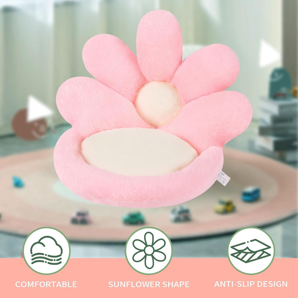 Ditucu Flower Shape Chair Pillow Cute Seat Cushion 19 inch Comfy Lazy Sofa Floor Pillows Dorm Seating for Bedroom Decor Pink - Image 8