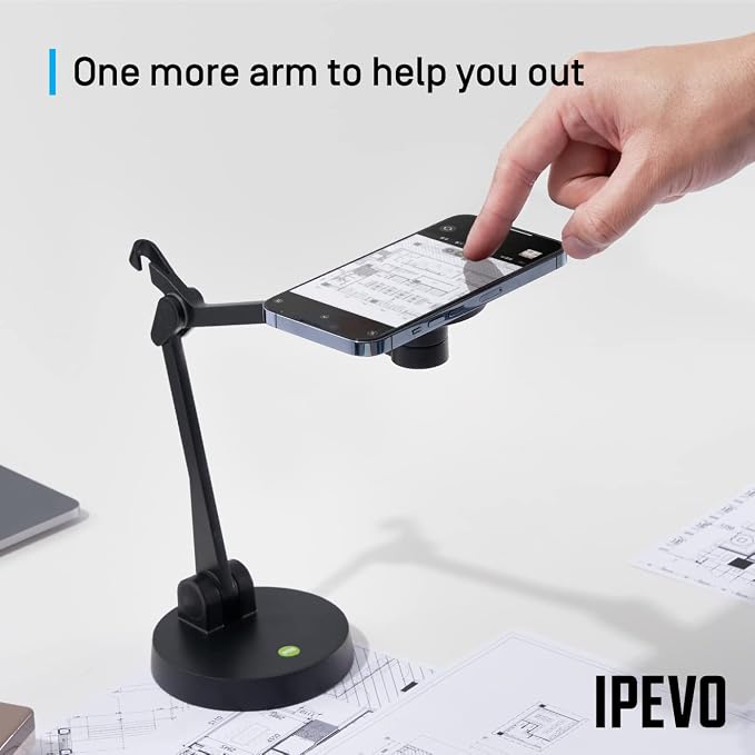 IPEVO Uplift Magnetic Multi-Angle Arm for iPhone 12 Series and Above, Multi-Jointed Phone Holder for Video Calls, Multi-Screen Workplace Setup, Online Teaching and Learning, Magnetic Phone Stand - Image 6