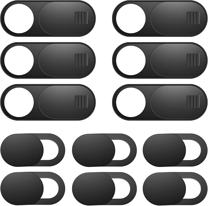 ZUCUCUC Laptop Camera Cover Slide, 12 Pack Webcam Cover, Phone Camera Cover, Ultra-Thin Computer Slide - Fits Most Laptop, Desktop, PC, Tablet, Smartphone to Protect Your Privacy and Security by ZUCUCUC